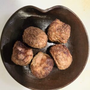 Albóndigas de carne 5 unidades sin salsa