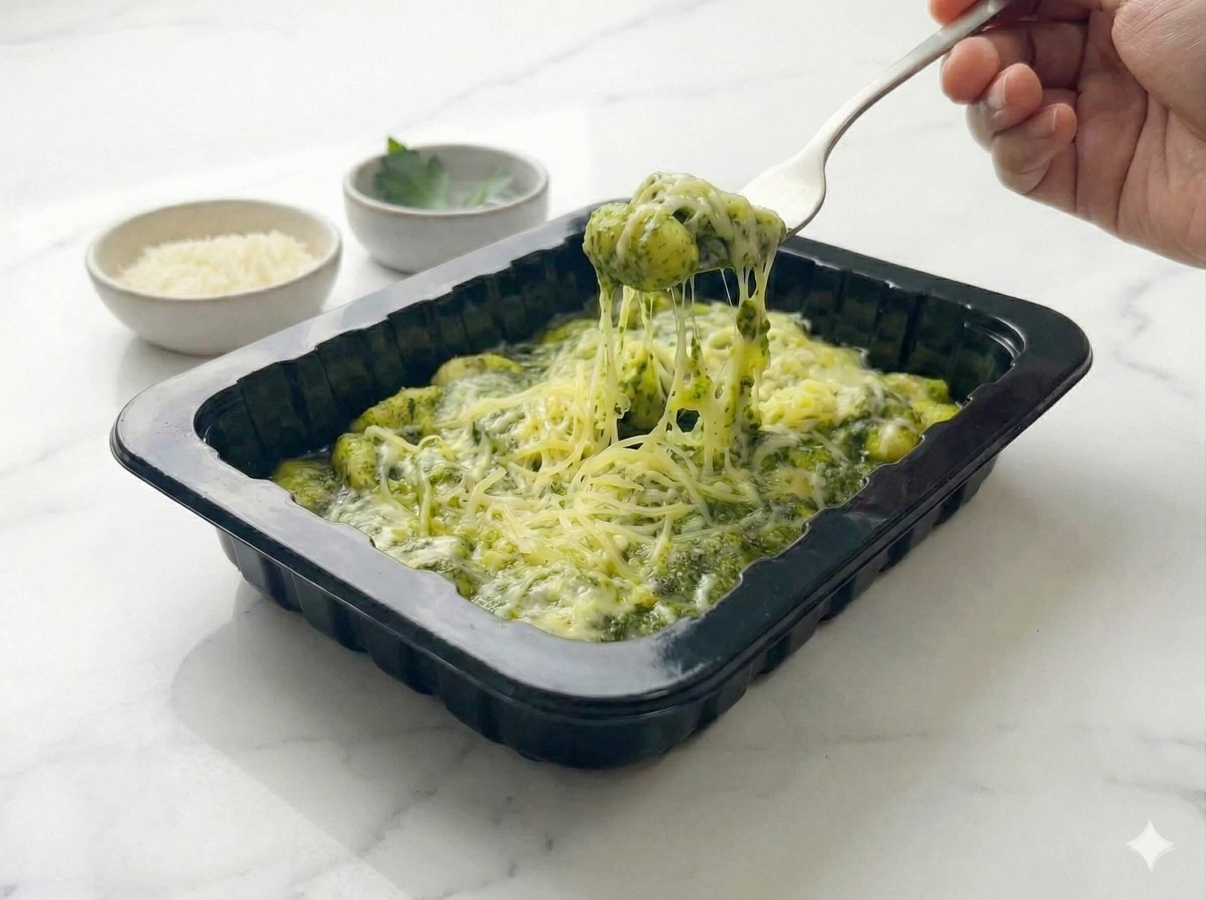 Ñoquis con Pesto de Albahaca